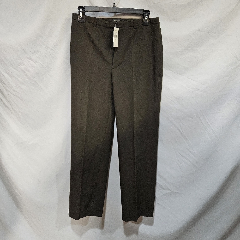 NWT Banana Republic Size 8R Women Pants Stretch Mid Rise Olive Green Work 722901